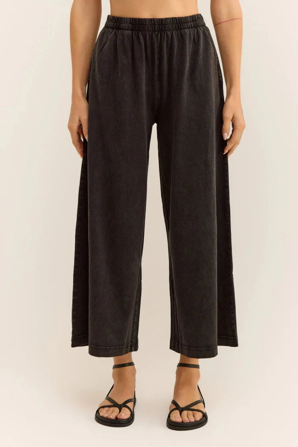 CROPPED FLARE JERSEY PANT