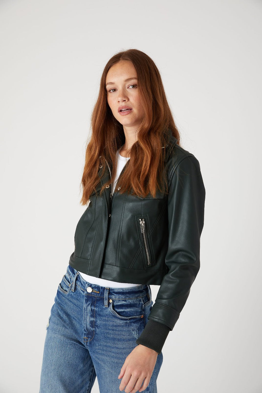 FAUX LEATHER JACKET