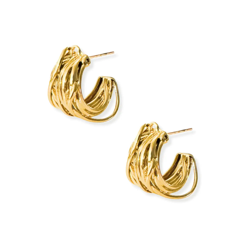 WIRED HOOP EARRING