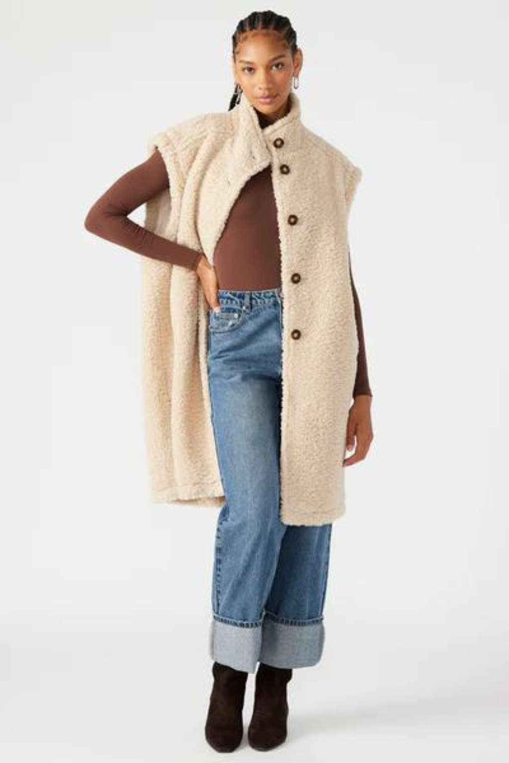 OVERSIZED SHERPA VEST