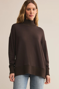 MOCK NECK SWEATSHIRT