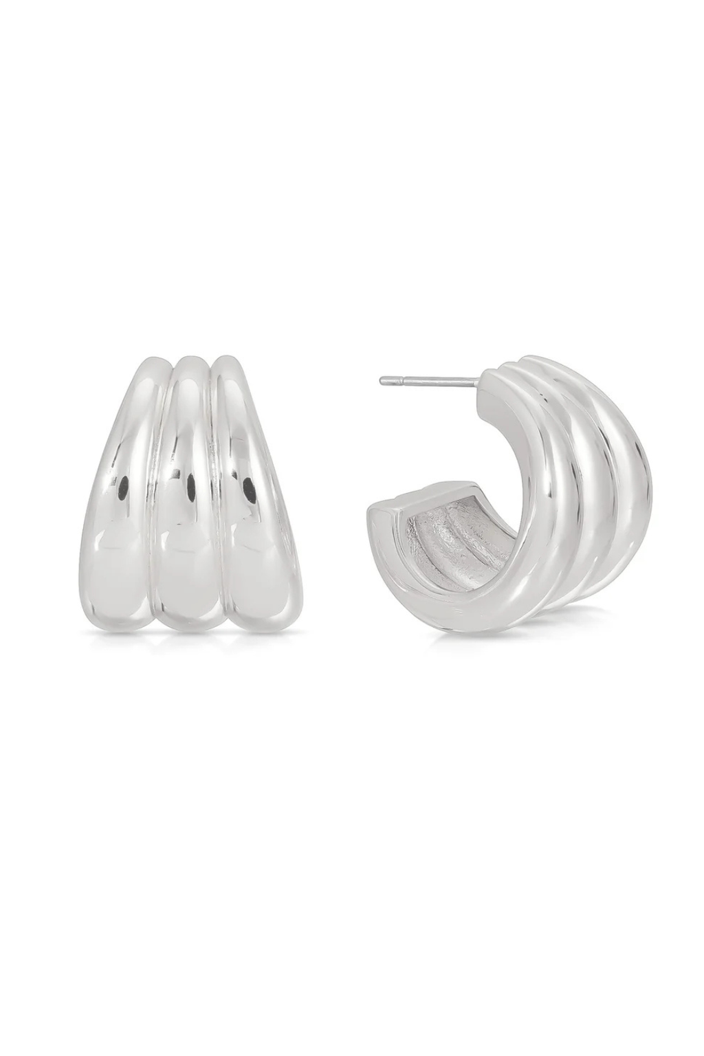 TRIPLE RIBBED HOOPS