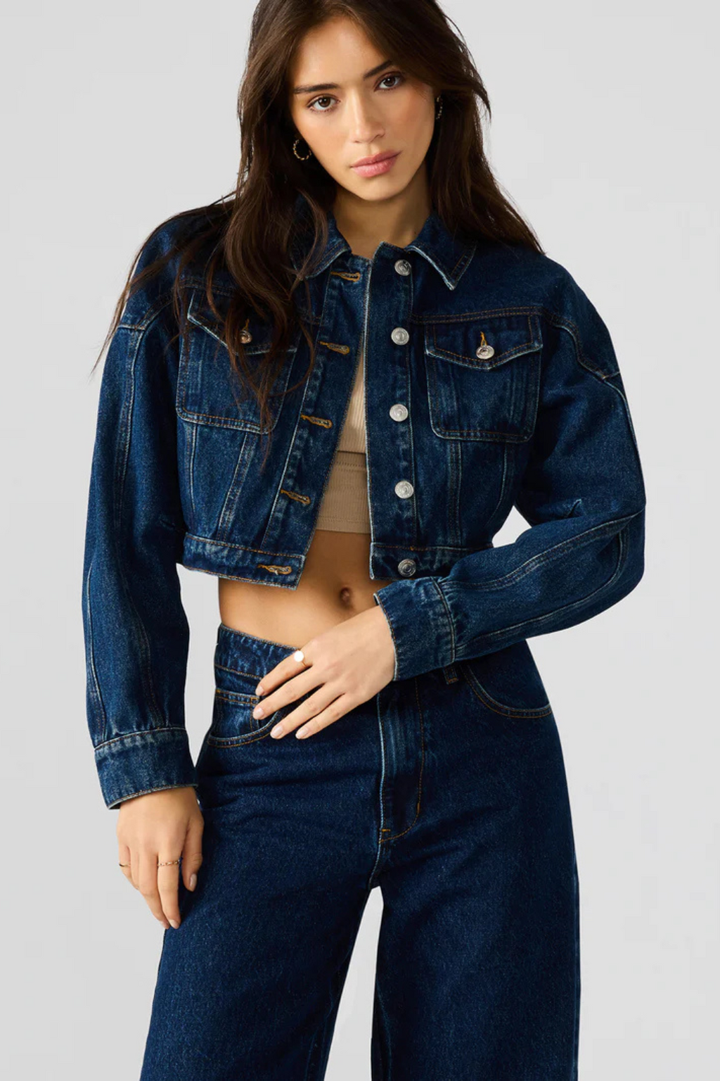 CROPPED DENIM JACKET