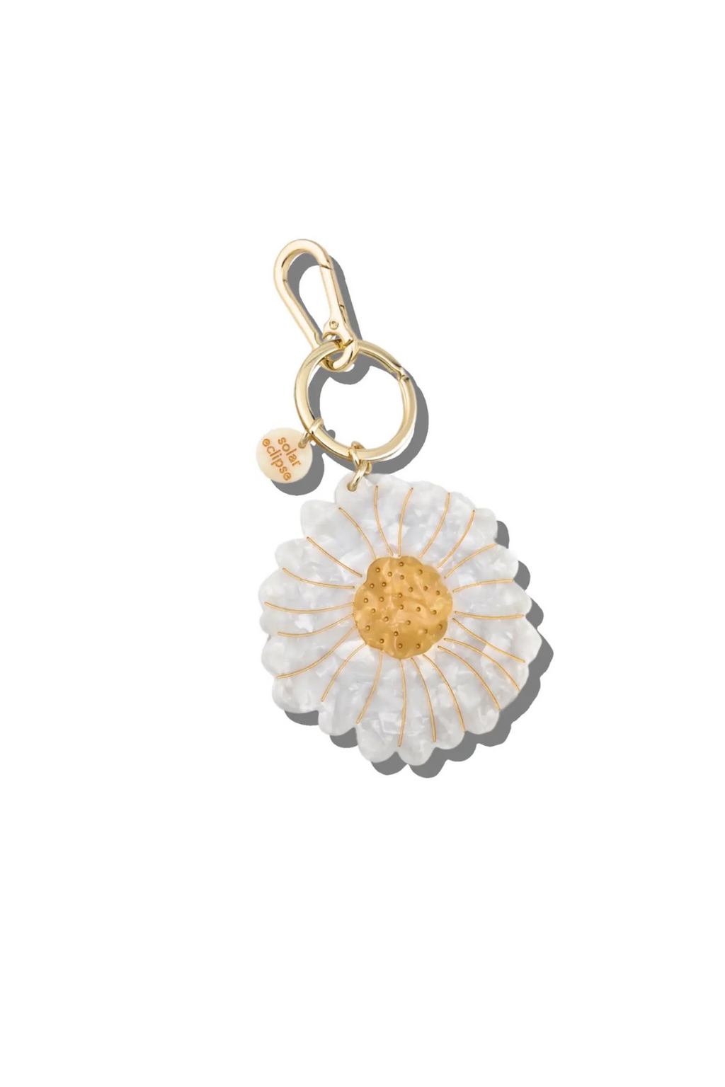 DAISY BAG CHARM + KEYCHAIN