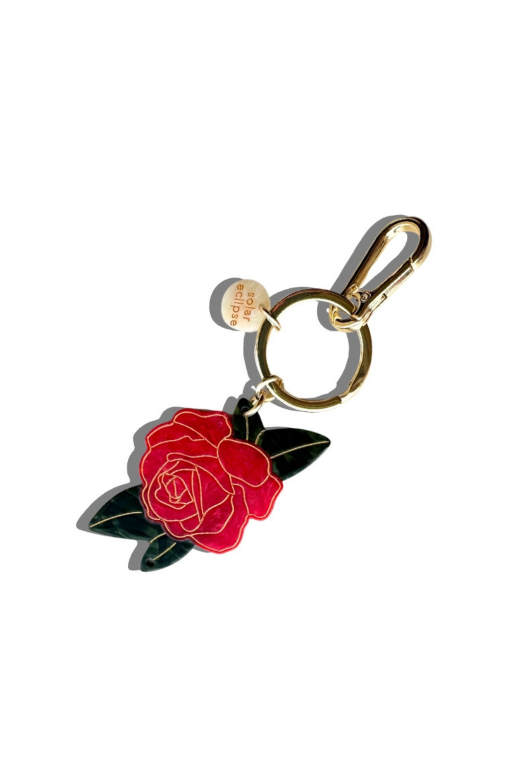 ROSE BAG CHARM + KEYCHAIN