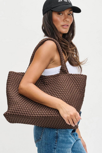 LARGE WOVEN NEOPRENE TOTE