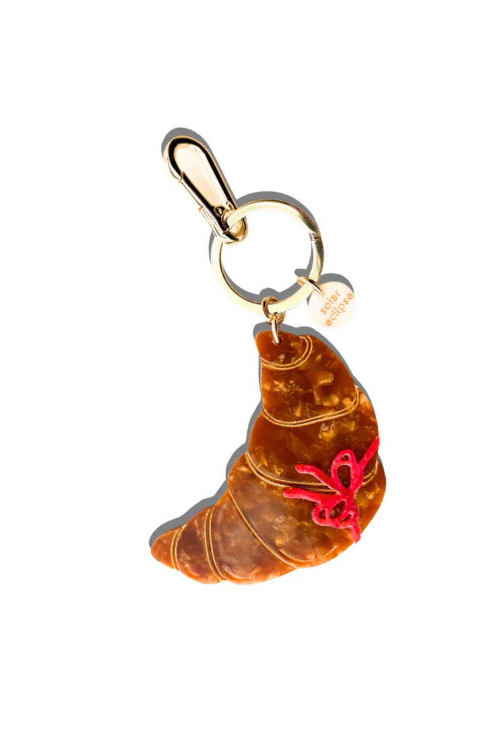 CROISSANT BAG CHARM + KEYCHAIN