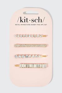 RHINESTONE BOBBY PINS SET