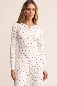 HOLLY BOW LONG SLEEVE TOP