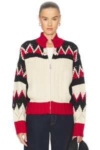 PATTERNED SWEATER JACKET