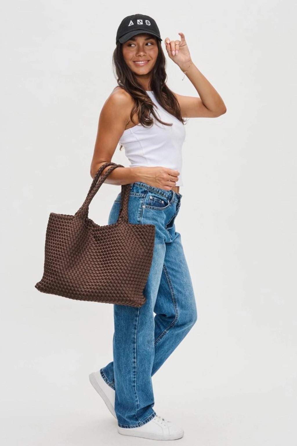 LARGE WOVEN NEOPRENE TOTE