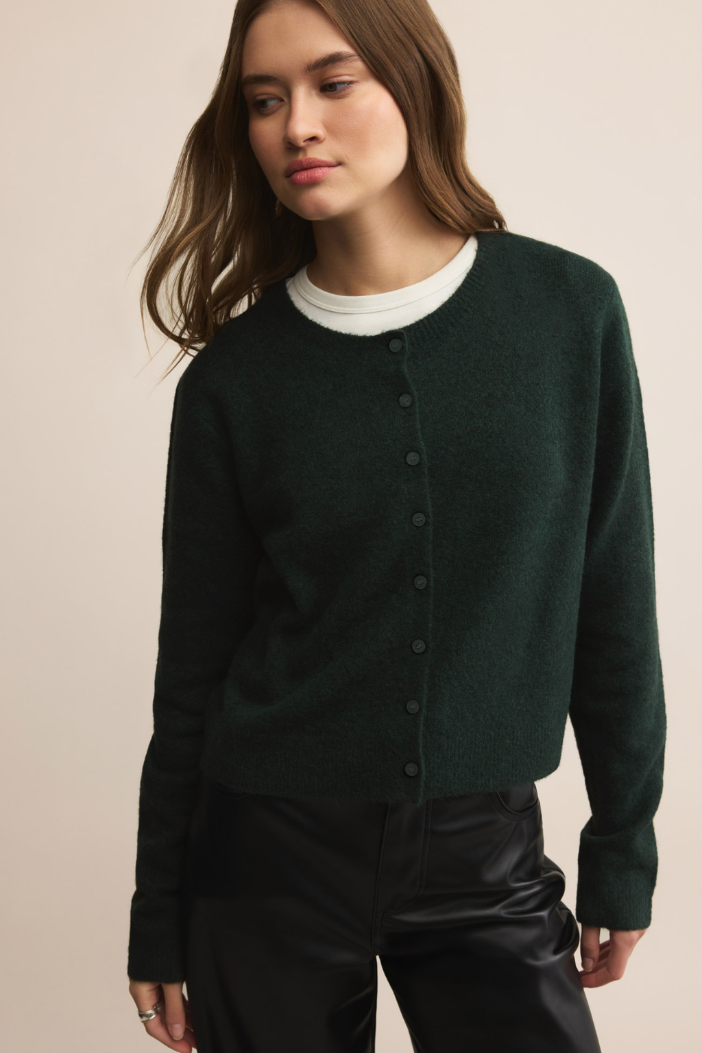CREWNECK CARDIGAN
