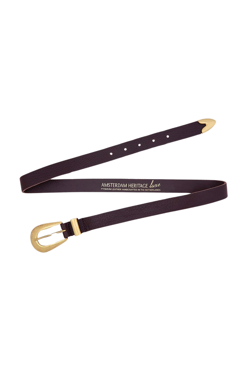 ADRIE SKINNY LEATHER BELT