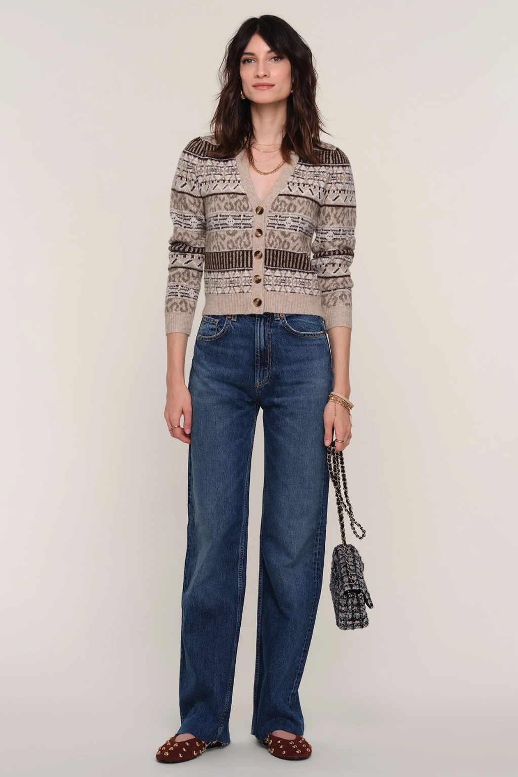 MULTI PATTERN CARDIGAN