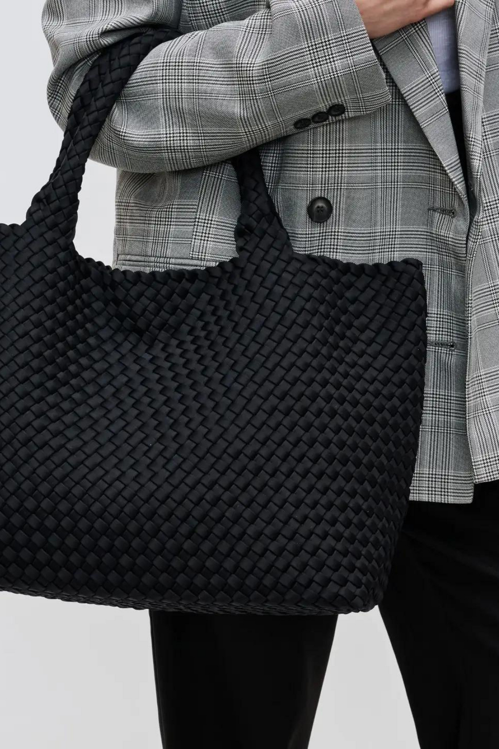 LARGE WOVEN NEOPRENE TOTE