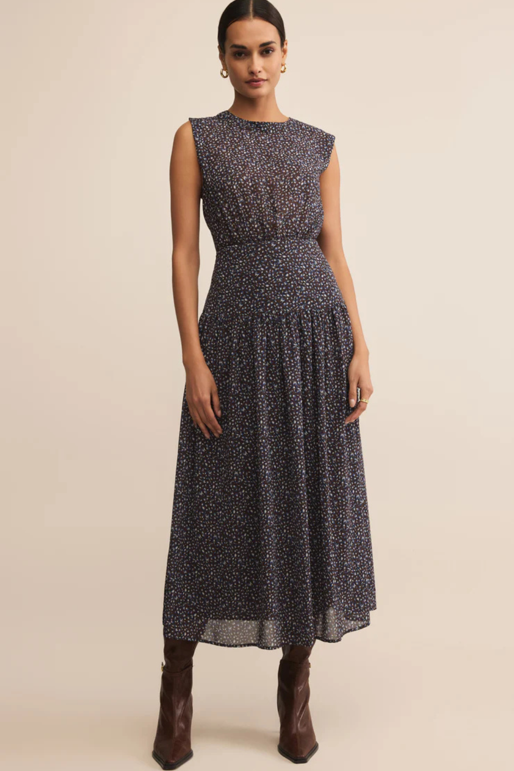 FLORAL MIDI DRESS