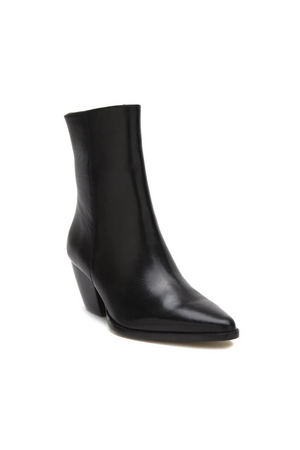 matisse western inspired caty boot in black smooth