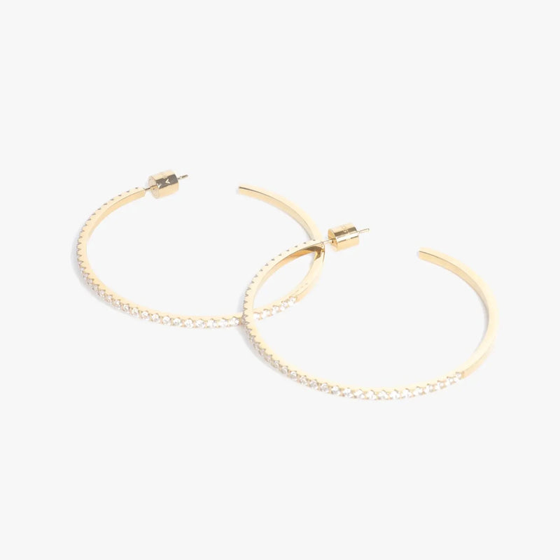 JAY RHINESTONE HOOPS