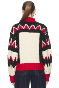 PATTERNED SWEATER JACKET