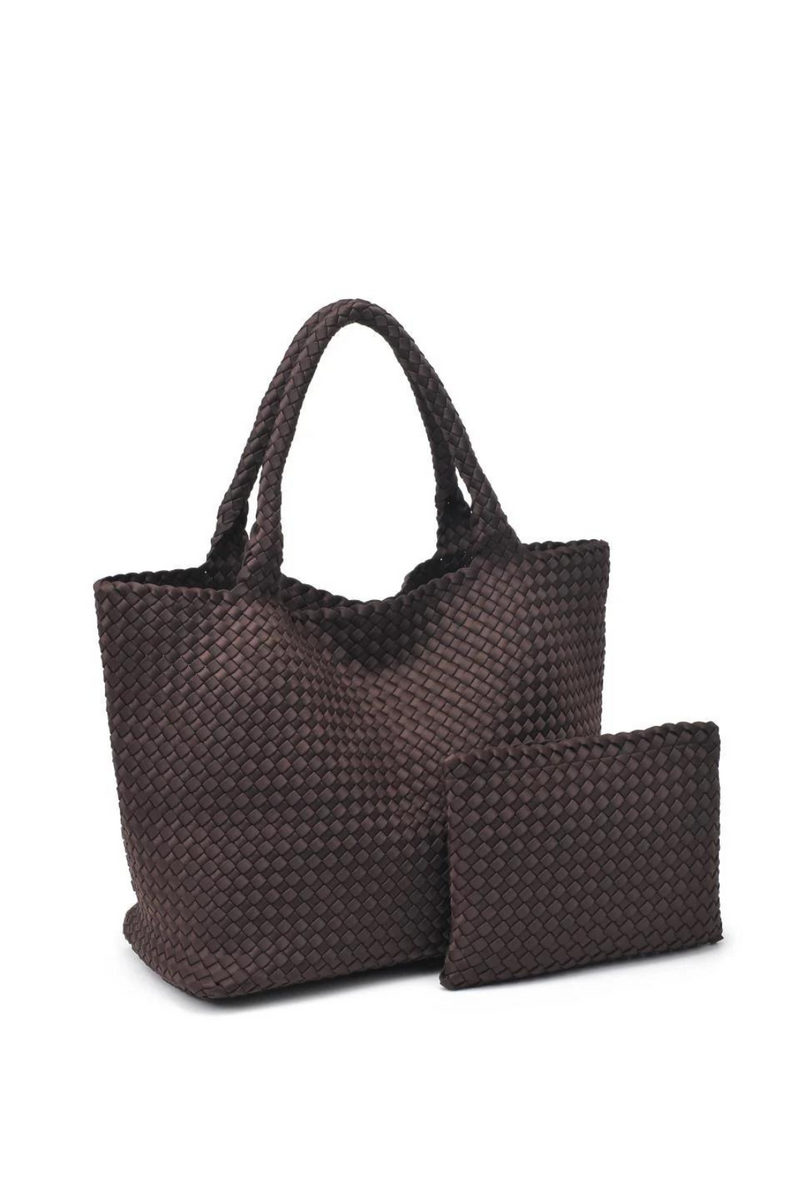 LARGE WOVEN NEOPRENE TOTE