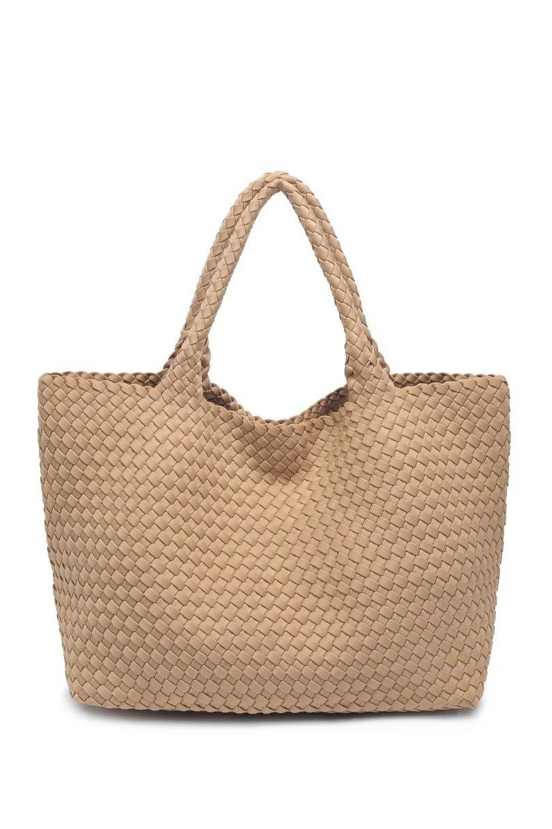 LARGE WOVEN NEOPRENE TOTE