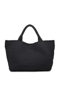 LARGE WOVEN NEOPRENE TOTE