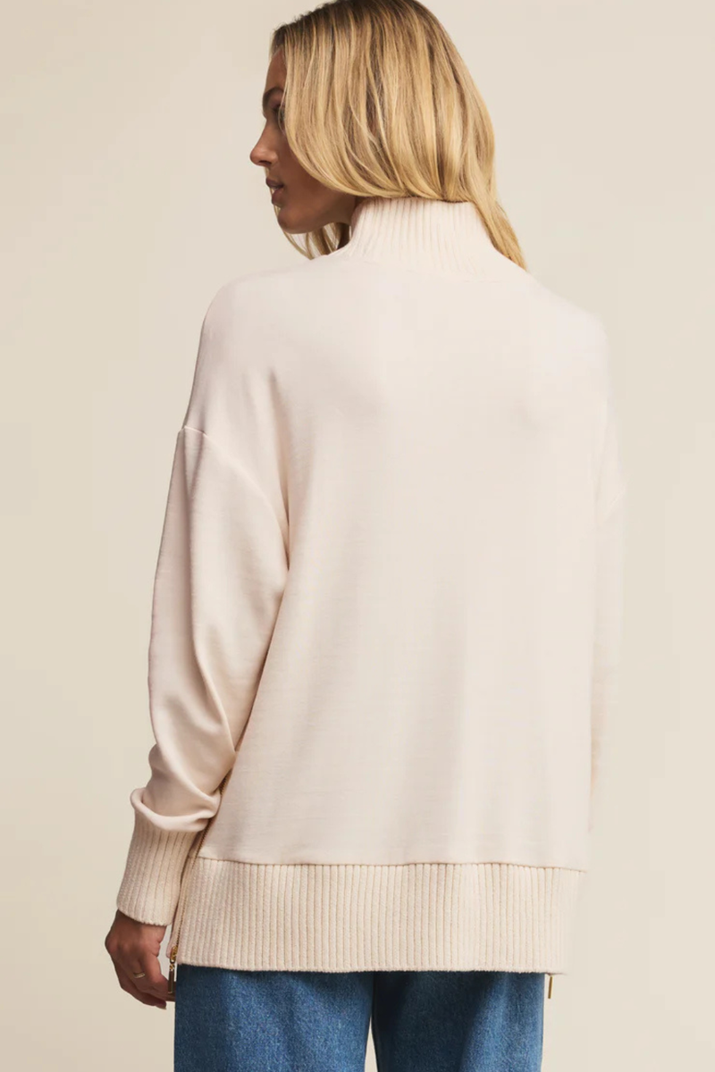 MOCK NECK SWEATSHIRT