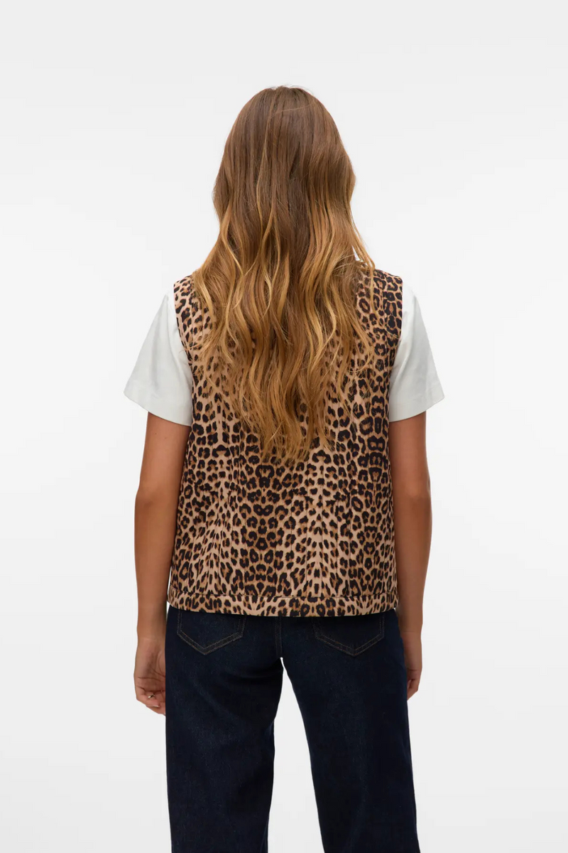 LEOPARD BOW TIE VEST