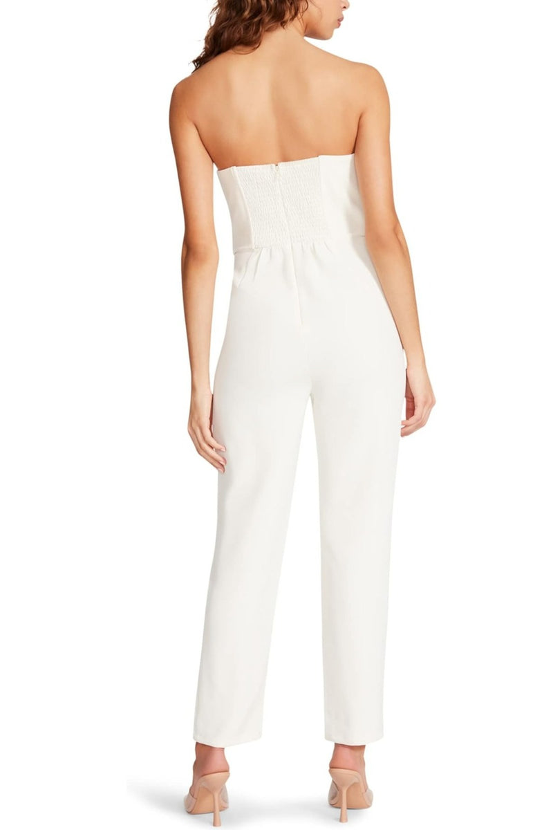 STRAPLESS SASH JUMPSUIT