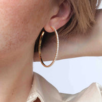 JAY RHINESTONE HOOPS