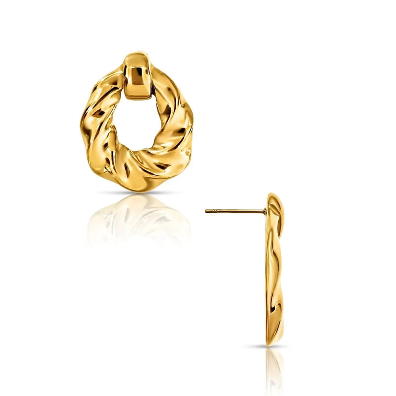 TWIST KNOCKER EARRING