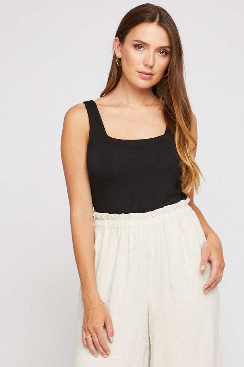 CROPPED SQUARE NECK TANK