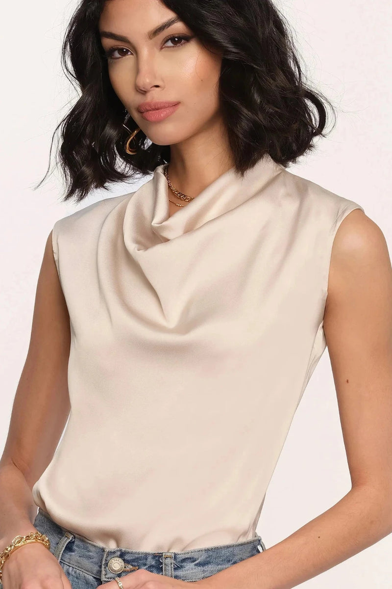 COWL NECK BODYSUIT