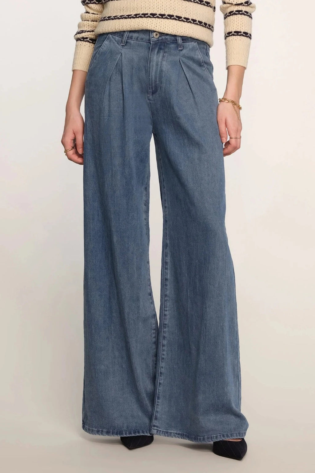 WIDE LEG DENIM PANT