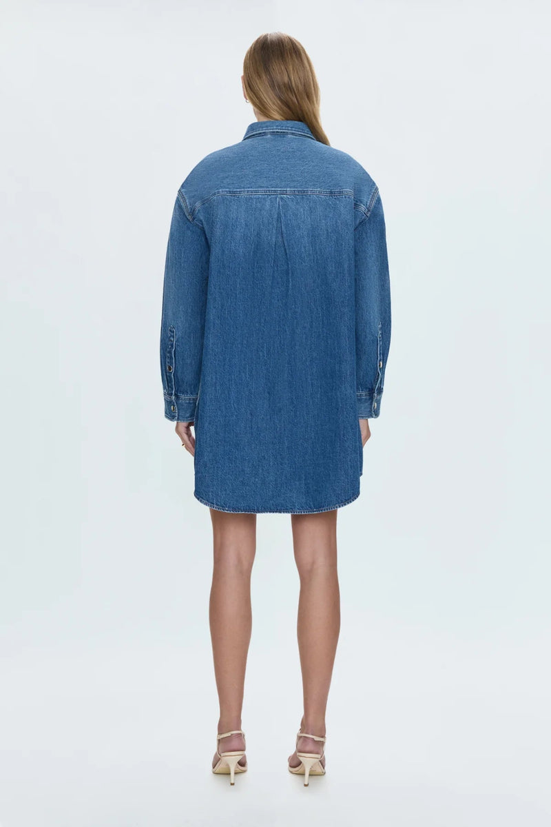 pistola elle denim shirt dress