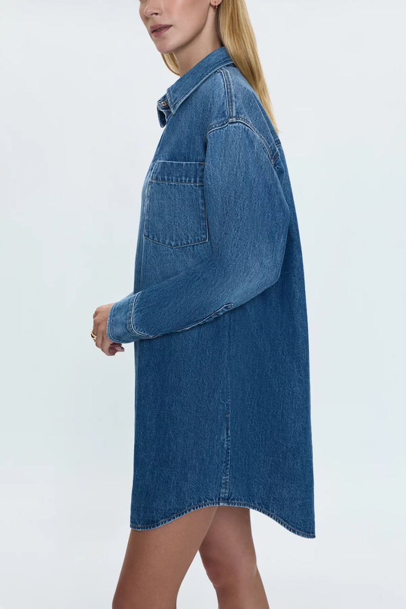 pistola elle denim shirt dress