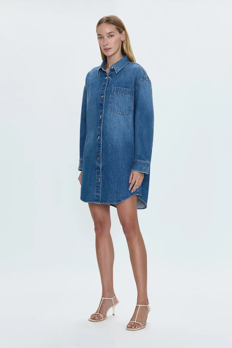 pistola elle denim shirt dress