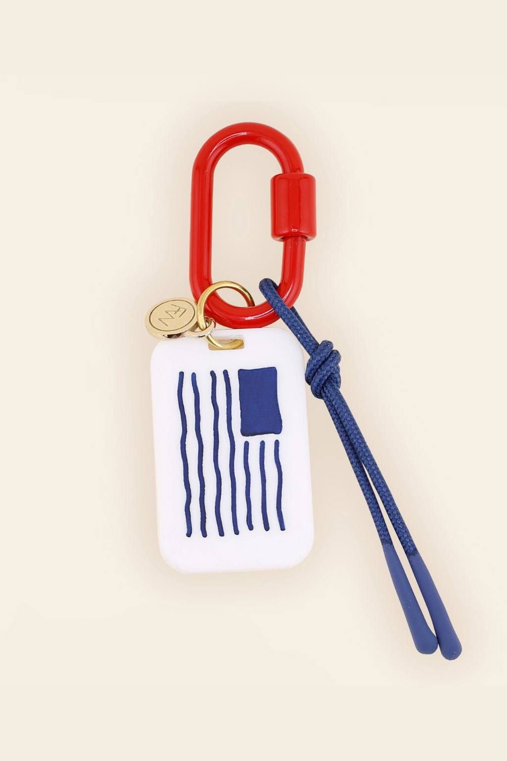 AMERICAN FLAG BAG CHARM