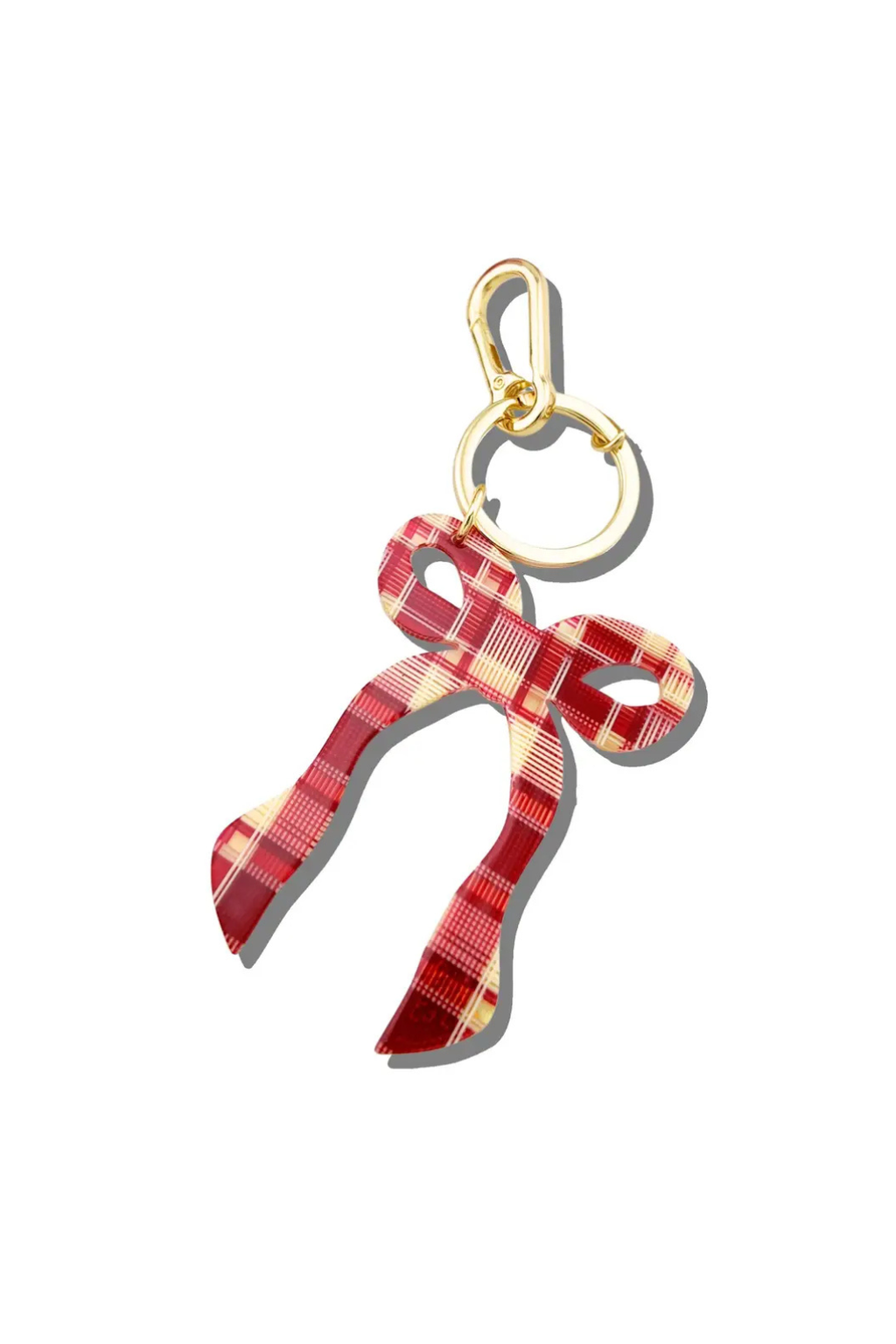 COQUETTE BOW BAG CHARM + KEYCHAIN