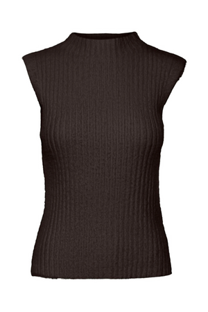 MOCKNECK SLEEVELESS SWEATER