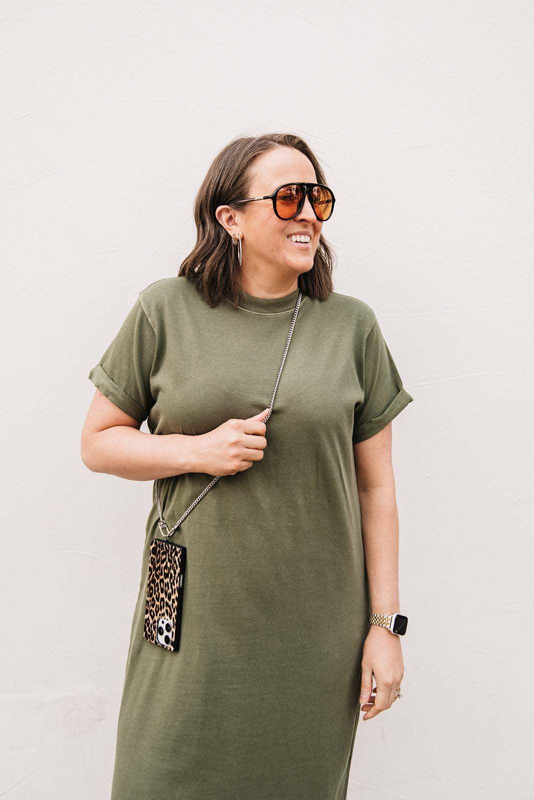 olive t shirt dress Women's Hudson T-Shirt Dress Olive Green | Fair Trade