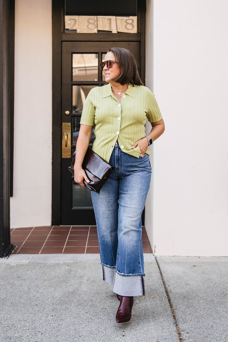 DOMINIQUE RIBBED CARDIGAN