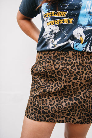 CHEETAH MINI SKIRT