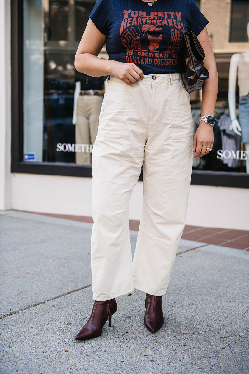 TWILL BARREL PANT