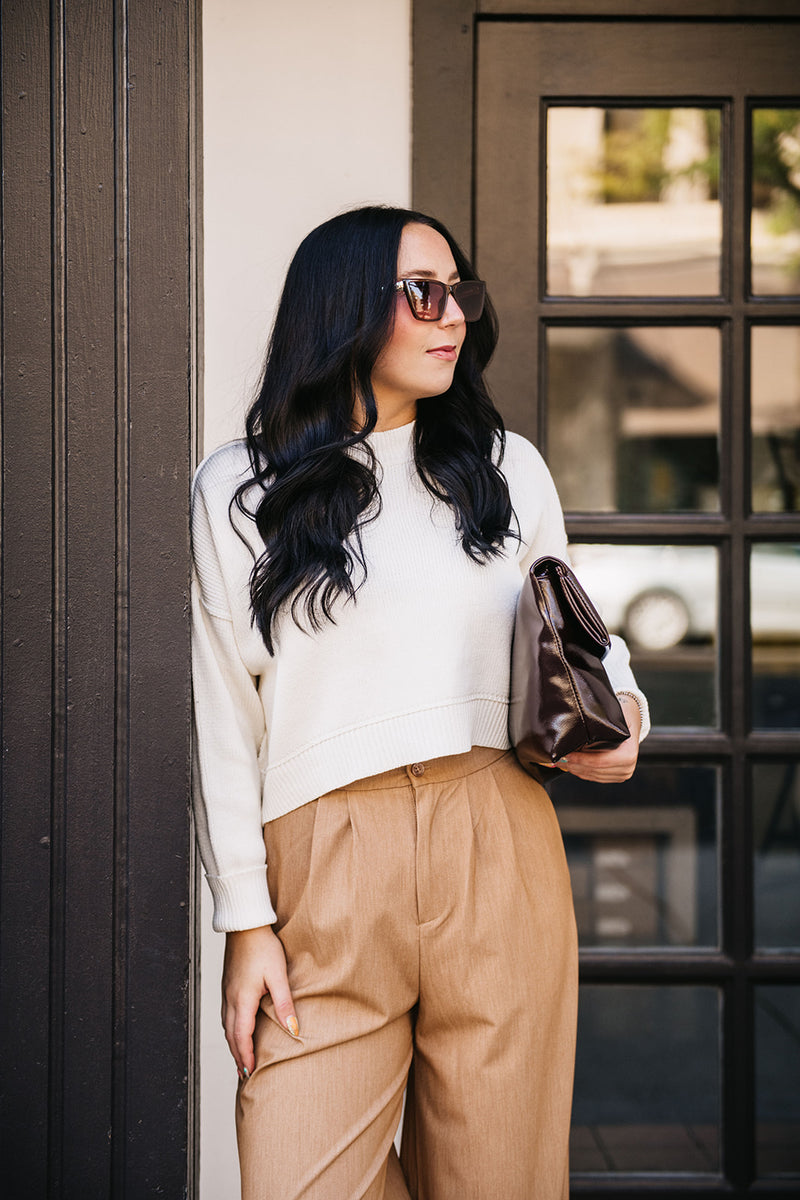 BOXY CROPPED SWEATER