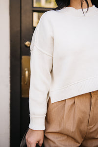 BOXY CROPPED SWEATER