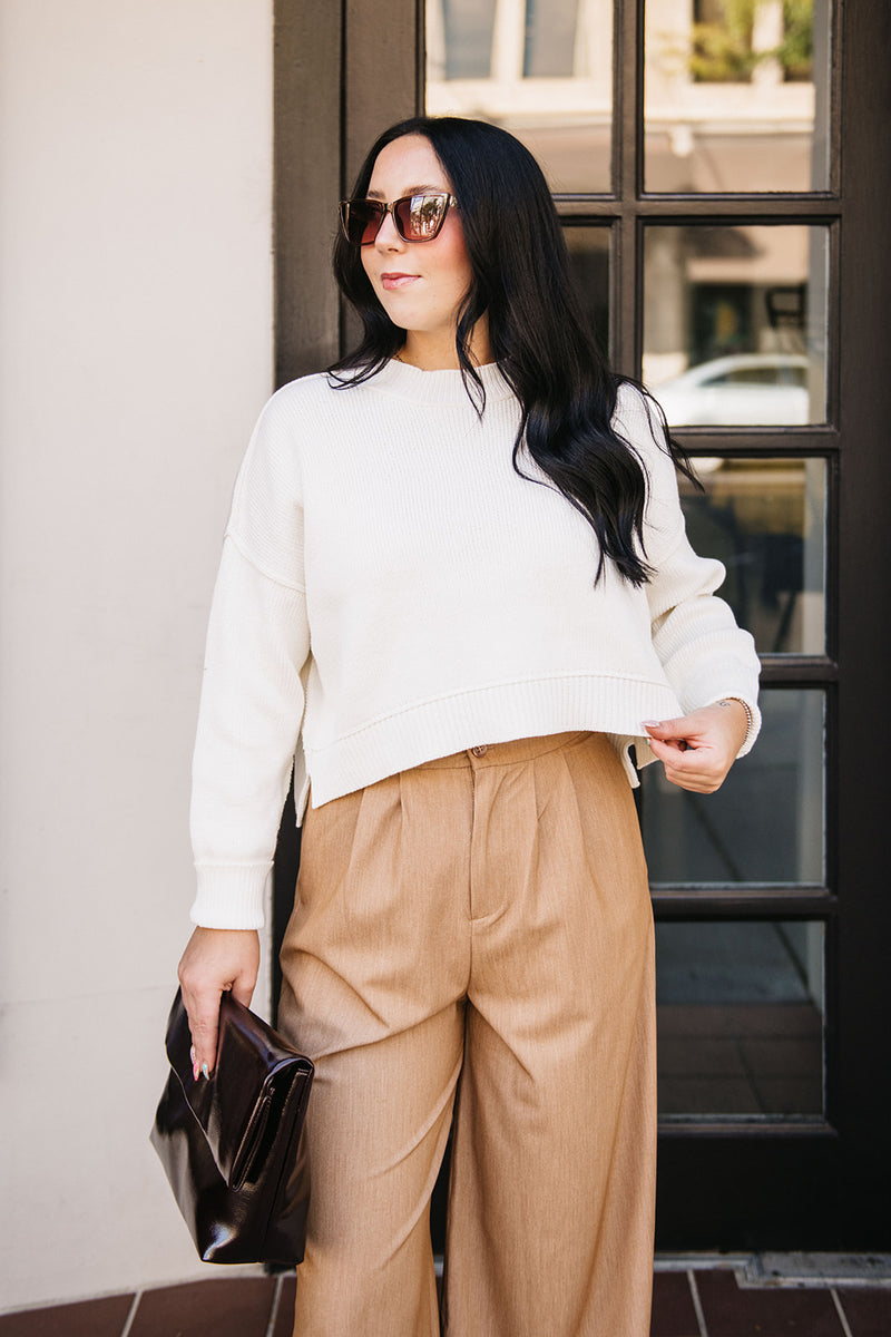 BOXY CROPPED SWEATER