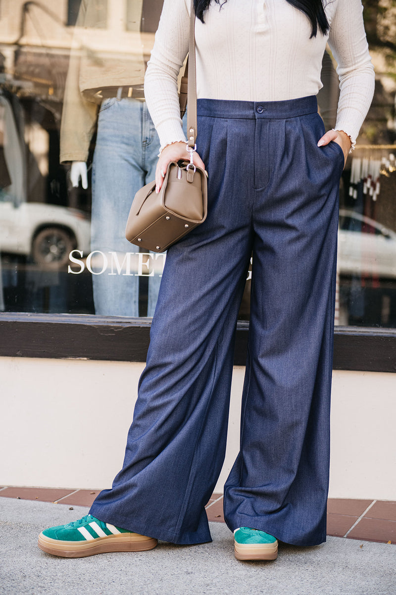 TENCEL WIDE LEG PANT