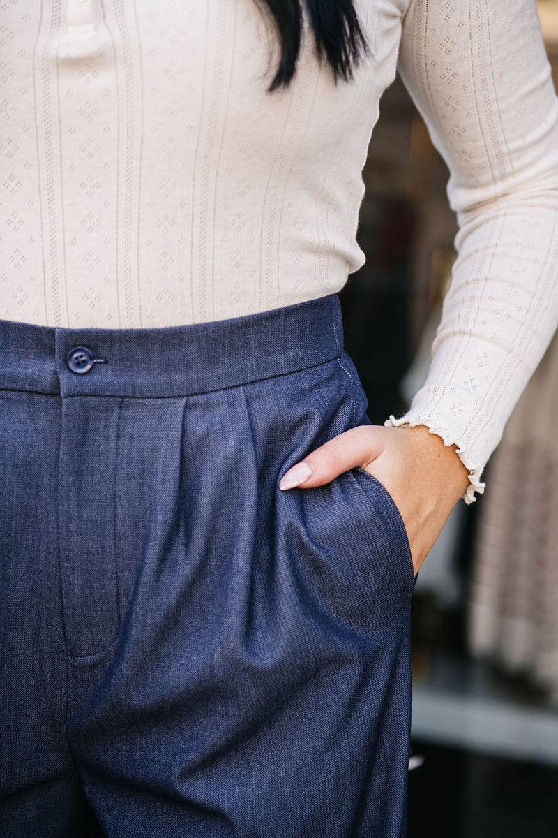 TENCEL WIDE LEG PANT