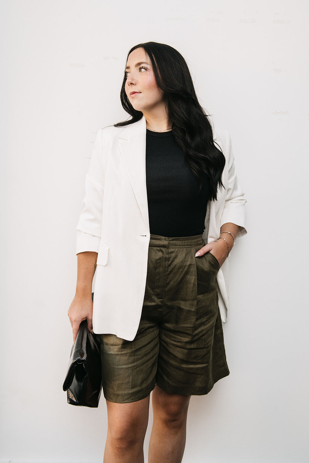 SINGLE BUTTON BLAZER